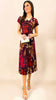 4-A1907 Burgundy Sleeveless Loose Top Dress