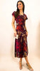 4-A1907 Burgundy Sleeveless Loose Top Dress