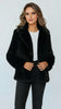 A2731 Black Faux Fur Jacket