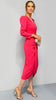 A3092 Marian Coral Drape Dress