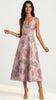 A3084 Brenda Jacquard Flare Dress