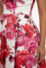 A3063 Sueann Floral Bardot Flare Dress