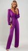 A2558 Frida Mauve Open Sleeve Jumpsuit