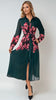 A2559 Everly Green Floral Shirt Dress