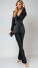 A2507 Velvet Sequin Trouser Suit