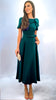 A2523 Emery Green Flare Dress