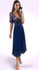A2526 Charlene Navy Embellished Dress