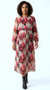 A3274 Maria Floral High Neck Dress