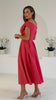 A3078 Niamh Coral Asymmetrical Dress