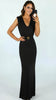 A2697 Tilda Black Bodycon Maxi Dress