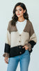 A2742 Chunky Knit Cardi Taupe