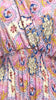A3101 Vicki Pink Print Maxi Dress