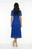 A3107 Royal Blue Lace Shirt Dress