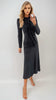 A2548 Nora Black Ruffle Dress