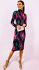 4-A1938 Rant & Rave Luna Dress Magenta