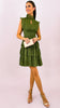 5-A1949 Khaki Malva Flounce Mini Dress