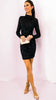 4-A1950 Frell Designer Inspired Sequin Dress Black