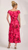 A3150 Pink Abstract Asymmetrical Dress