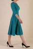 5-A1814 Casares Green Swing Dress