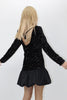 A2069 Ivana Puffball Hem Sequin Mini Dress