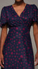 A3229 Jolie Moi Navy Dotty Dress