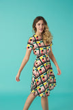 4-A0665 Quirky Olga Overlay Dress