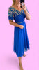 A3090 Royal Embellished Flare Dress