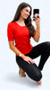 4-A1832 Fransa Orange Knit Top
