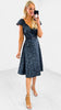 4-A1856 Kenna Vintage Print Dress