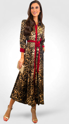 4-A1031 Faces Turtleneck Dress
