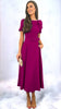 A2533B Emery Deep Magenta Flare Dress