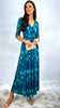 5-A2152 Peacock Teal Jersey Dress