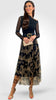 A2157 Sybil Beige Print Skirt