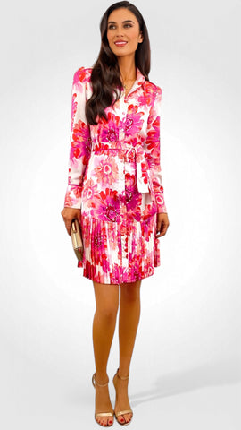 4-A1031 Faces Turtleneck Dress