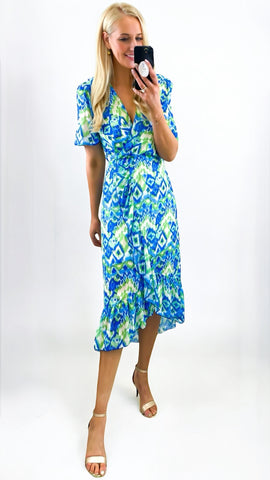 4-A1031 Faces Turtleneck Dress
