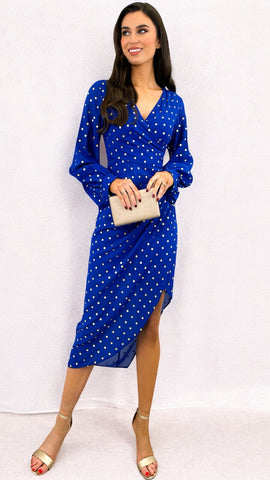 A2305 Glyn Yellow Embellished Flare Dress