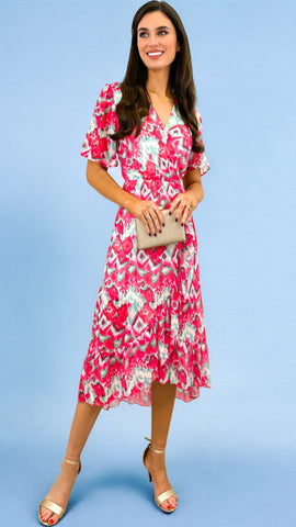 4-A1031 Faces Turtleneck Dress