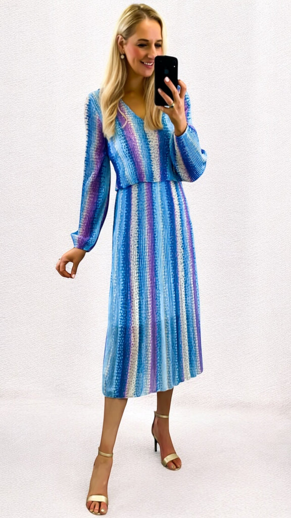 A2240 Laira Baby Blue Loose Top Dress