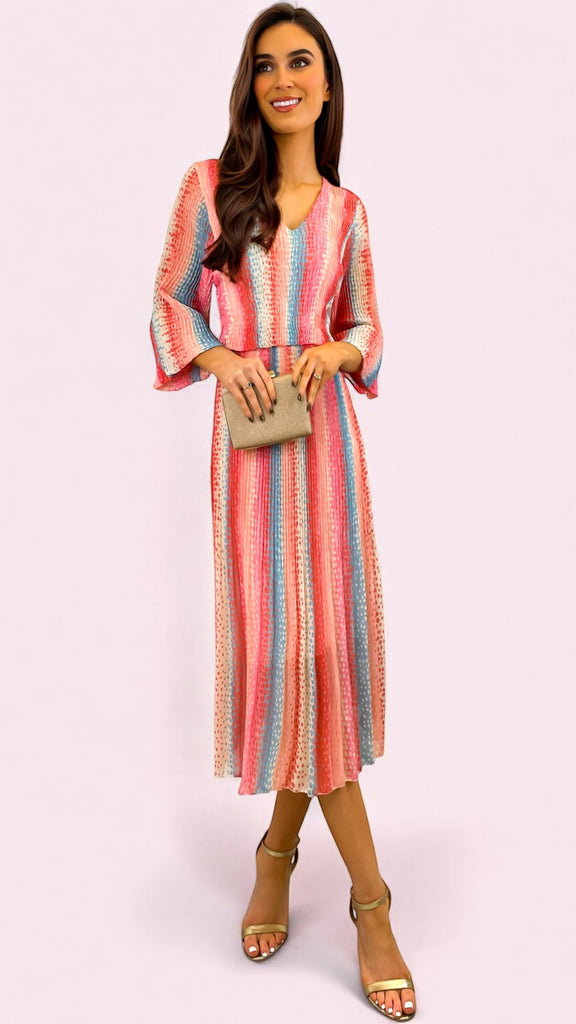 A2246 Laira Coral Loose Top Dress