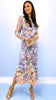 4-A2289 Gracelyn Lilac Multi 3D Floral Dress