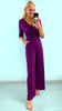 A2297 Tammy Plum Cowl Jumpsuit