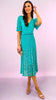 A2320 Aqua Contrast Loose Top Dress