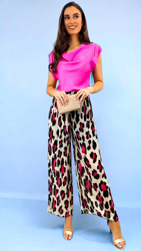 A2354 Tegid Leopard Print Trousers