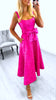 A2488B Trisha Pink Bow Dress