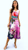 A2407B Lora Floral Flare Dress
