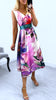A2407B Lora Floral Flare Dress