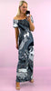A2415 Paisley Print Maxi Dress