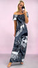 A2415 Paisley Print Maxi Dress