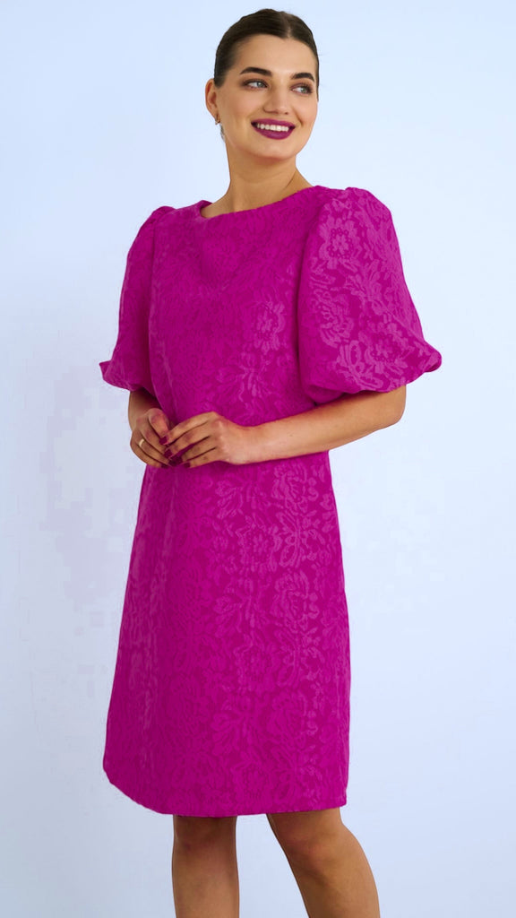 A2522 Verity Magenta Shift Dress