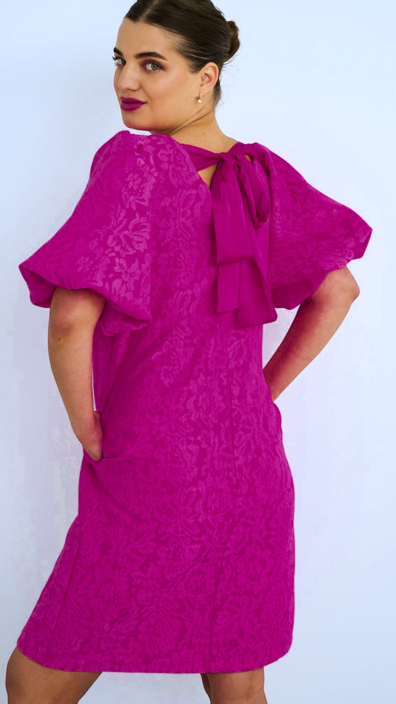 A2522 Verity Magenta Shift Dress